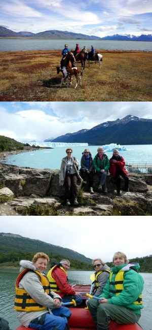 Isabelle, Nadine, Catherine Darricau et Hervé en Argentine et au Chili