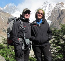 Émilie Rivière et David Stephen en Patagonie