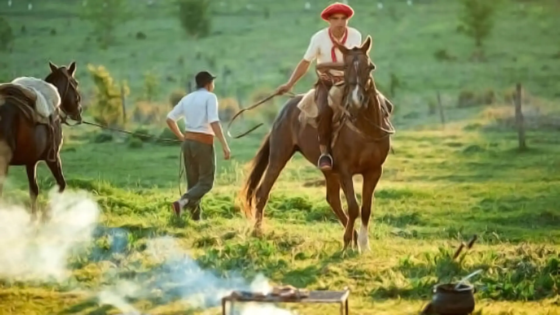 Riding with the gauchos in an estancia