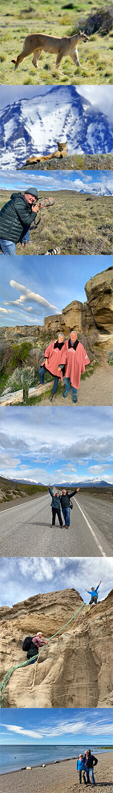 Agnès and Henri MARTIN in Patagonia for a Puma photo safari