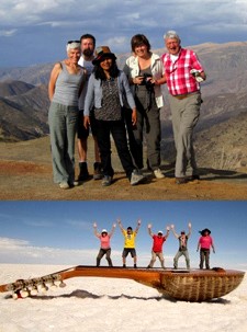 Isabelle et Odile Conan, Régis Royer et Franciscus Lelieveld au Pérou, en Bolivie et au Chili