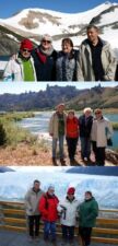 Odile Croizier, Pascal Bourrin, Hélène et Guy Rousseau en Argentine