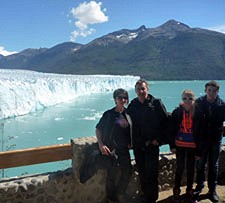 Audrey, Valérie, Maxime et Jean-Jacques Pietrantoni en Patagonie