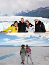 Annie et Bernard Brisson, Édith et Jean-Paul Masse en Argentine