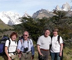 Françoise et Daniel Schlienger, Robert Goujet et Françoise Quairel en Argentine