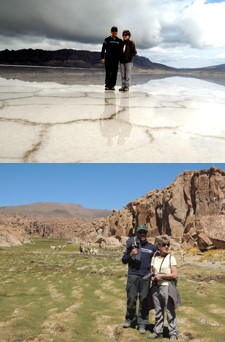 Marie-Gabrielle et Édouard Hernandez en Bolivie