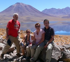 Katherine et Jacques Desaint, Marie-Pascale et Hervé Cevaer au Chili