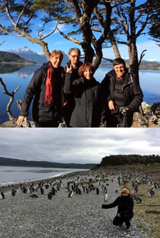 Louisette et Jean-Gilbert Monier, Odette et Gérard Chambon en Patagonie Argentine et Chili