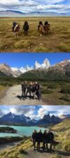 Alix, Laurent, Saskia et Wladia Lancrey-Javal en Patagonie argentine et chilienne