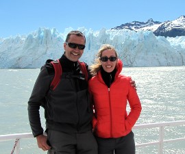 Sandrine Taillard et Emmanuel Bourgeais en Patagonie